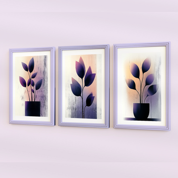 Botanical Essence: Minimalist Abstract Plant Art in Soft, Blurred Landscape. High Resolution Digital Download 300 DPI