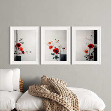Elegant Realistic Flower Painting: Captivating Floral Art for Refined Interiors. High Resolution Digital Download 300 DPI