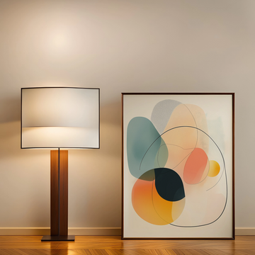 Fluid Minimalism: Abstract Shapes Dancing in Soft Pastel Harmony. High Resolution Digital Download 300 DPI