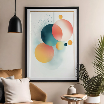 Fusion Artistry: Graphic Wall Decor Illustrating Component Synergy. High Resolution Digital Download 300 DPI