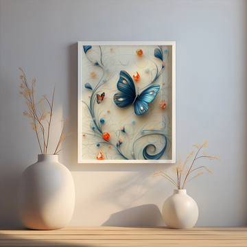 Enchanted Whimsy: Ethereal Fantasy Lines Frame Magical Pastel Realm. High Resolution Digital Download 300 DPI