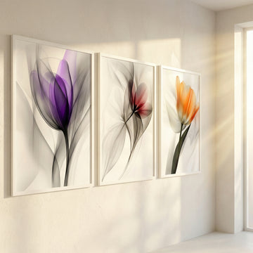 Dreamy Tulip Prism, Soft Focus Floral Art with Ethereal Pastel Hues. High Resolution Digital Download 300 DPI