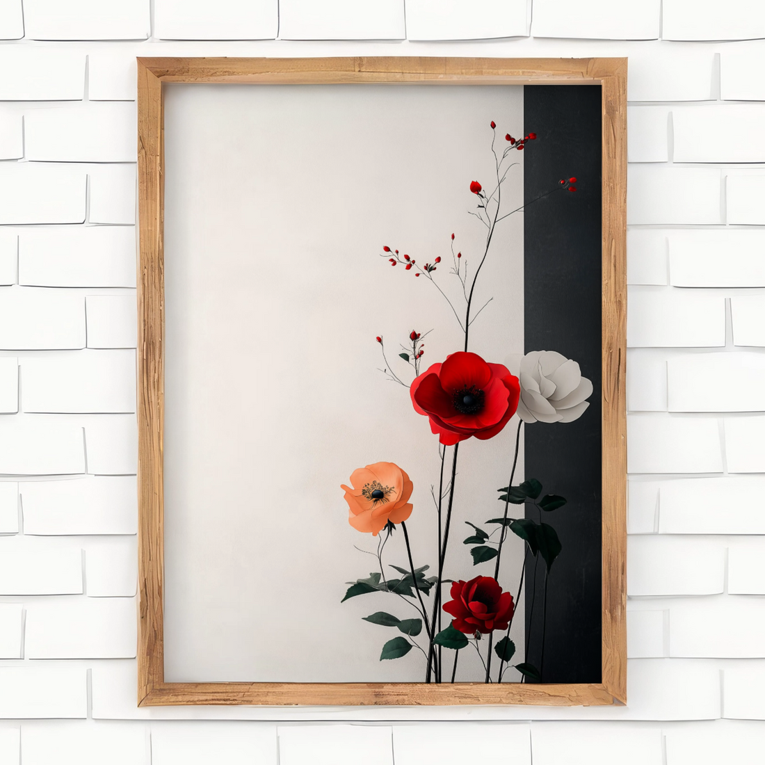 Elegant Realistic Flower Painting, Captivating Floral Art for Refined Interiors. High Resolution Digital Download 300 DPI