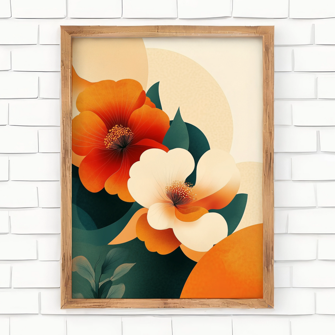Ethereal Blooms, Modern Abstract Floral Art for Contemporary Spaces. High Resolution Digital Download 300 DPI