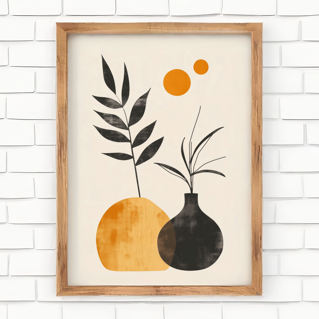 Minimalist Geometry, Abstract Shapes on Light Beige Canvas - Modern Wall Art. High Resolution Digital Download 300 DPI