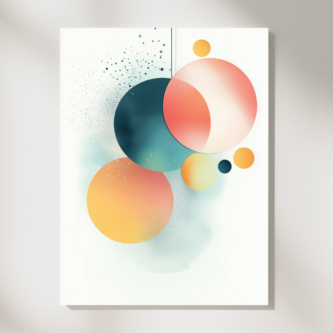 Fusion Artistry, Graphic Wall Decor Illustrating Component Synergy. High Resolution Digital Download 300 DPI