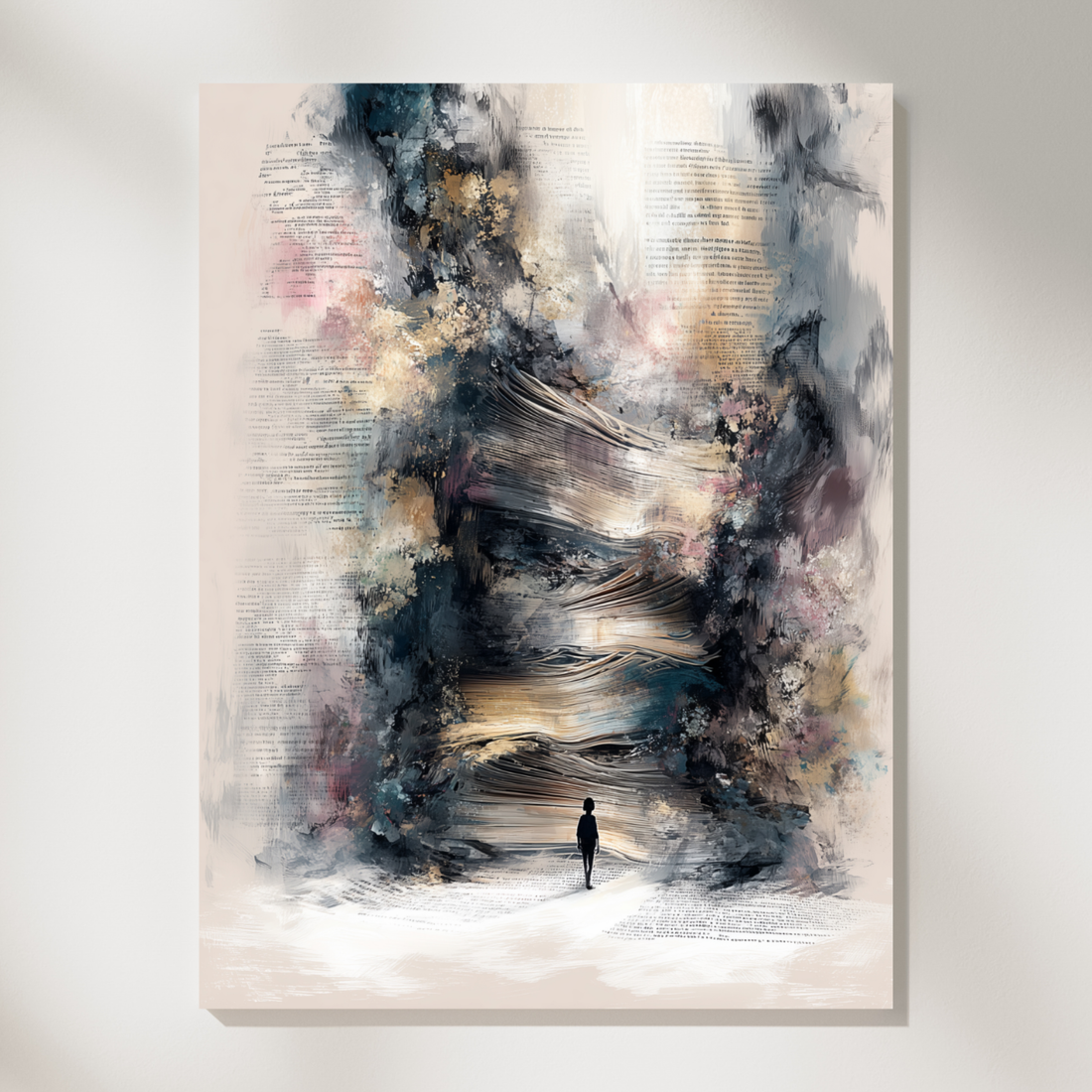 Surreal Enchanted Woods Wall Art Whimsical Abstract Fantasy Print. High Resolution Digital Download 300 DPI.
