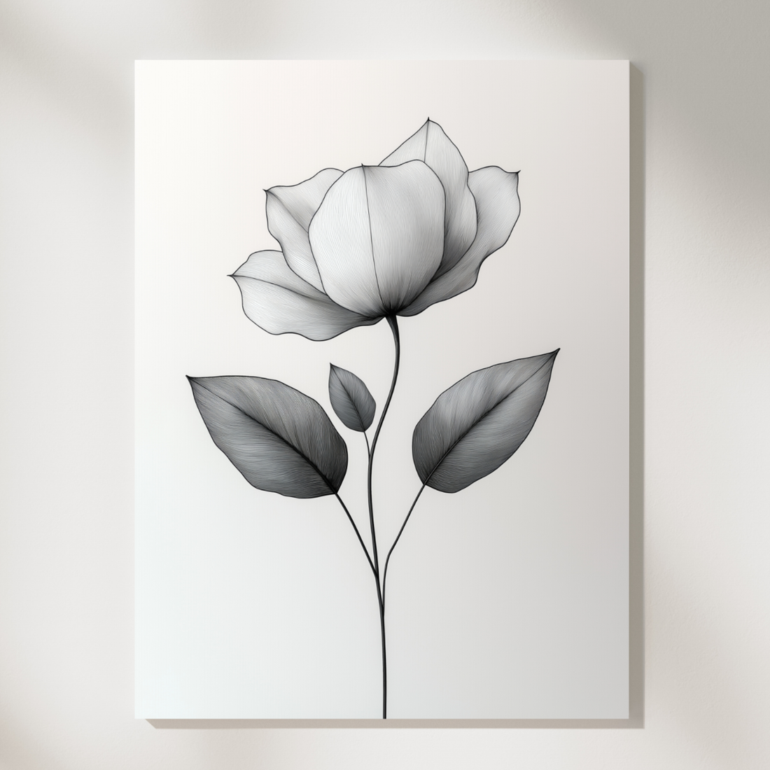 Minimalist Boho Botanicals, Elegant Pencil Sketches with Subtle Color Accents. High Resolution Digital Download 300 DPI