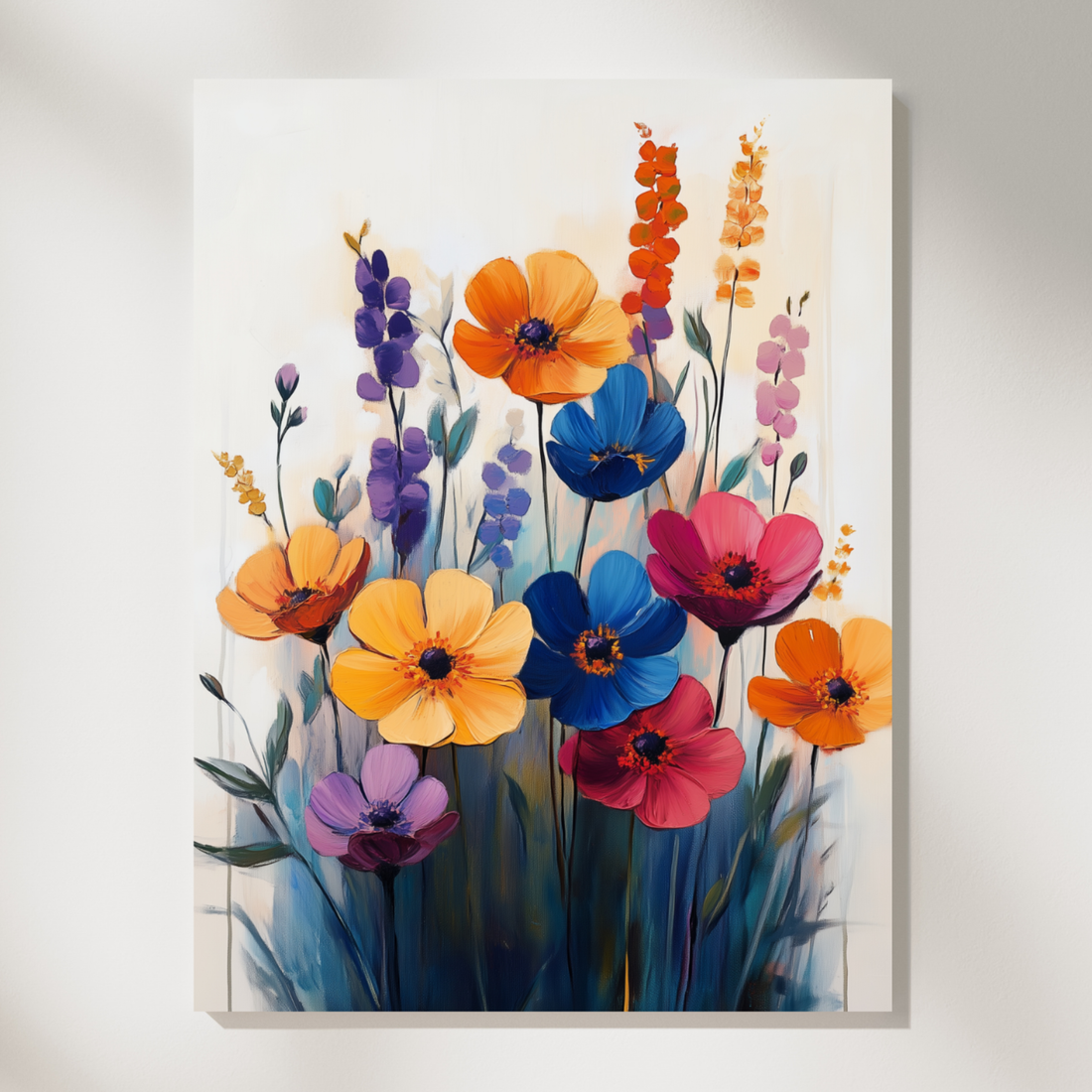 Nostalgic Wildflower Symphony, Vintage Botanical Art for Timeless Interiors. High Resolution Digital Download 300 DPI
