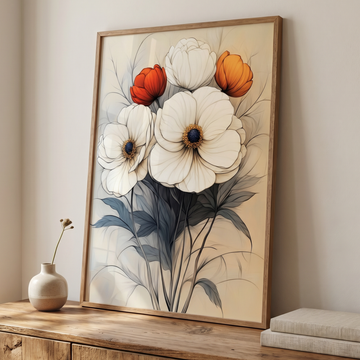 Botanical Beauty, Vintage Floral Art for Timeless Home Decor. High Resolution Digital Download 300 DPI