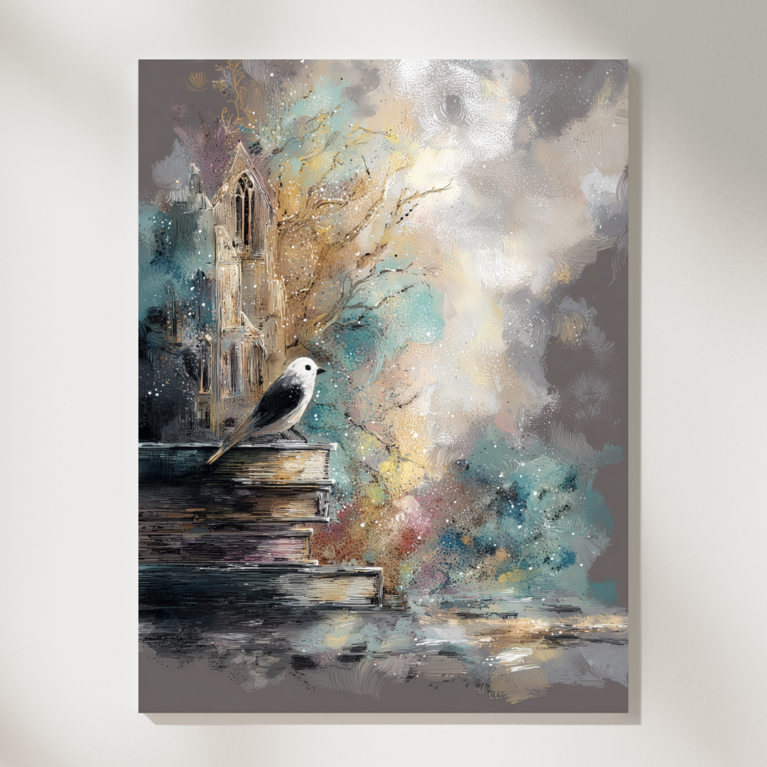 Mystical Fantasy Woodland Wall Art Surreal Abstract Dreamlike Print. High Resolution Digital Download 300 DPI.