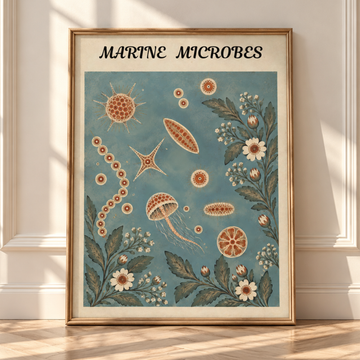 Vintage Coastal Marine Botanical Sea Life Natural History Wall Art. High Resolution Digital Download 300 DPI.