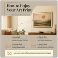 How to enjoy your printable wall art: view your art print from 6-10 feet away