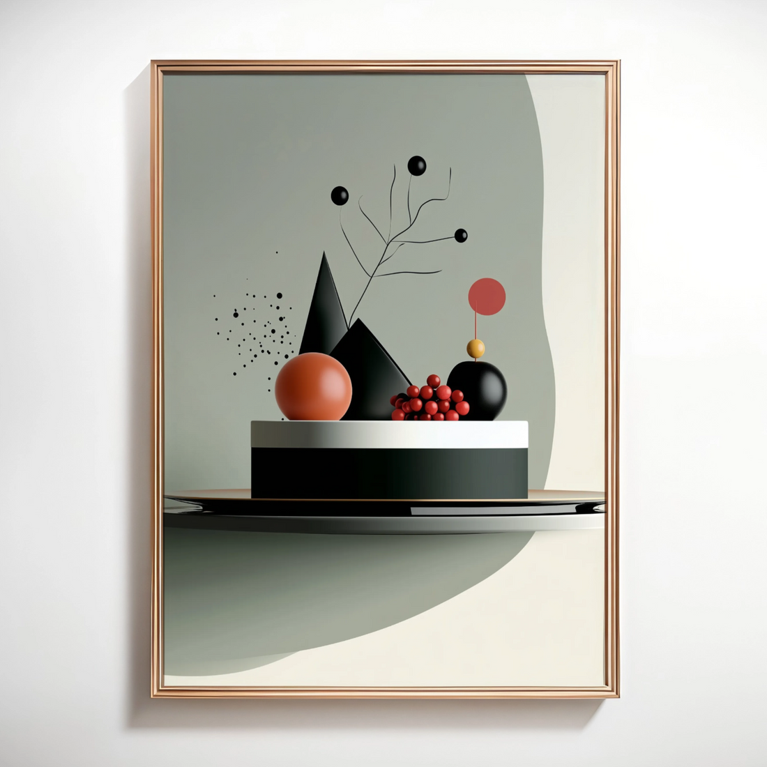 Geometric Culinary Art: Elegant Cake with Precision-Designed Artistic Toppings. High Resolution Digital Download 300 DPI