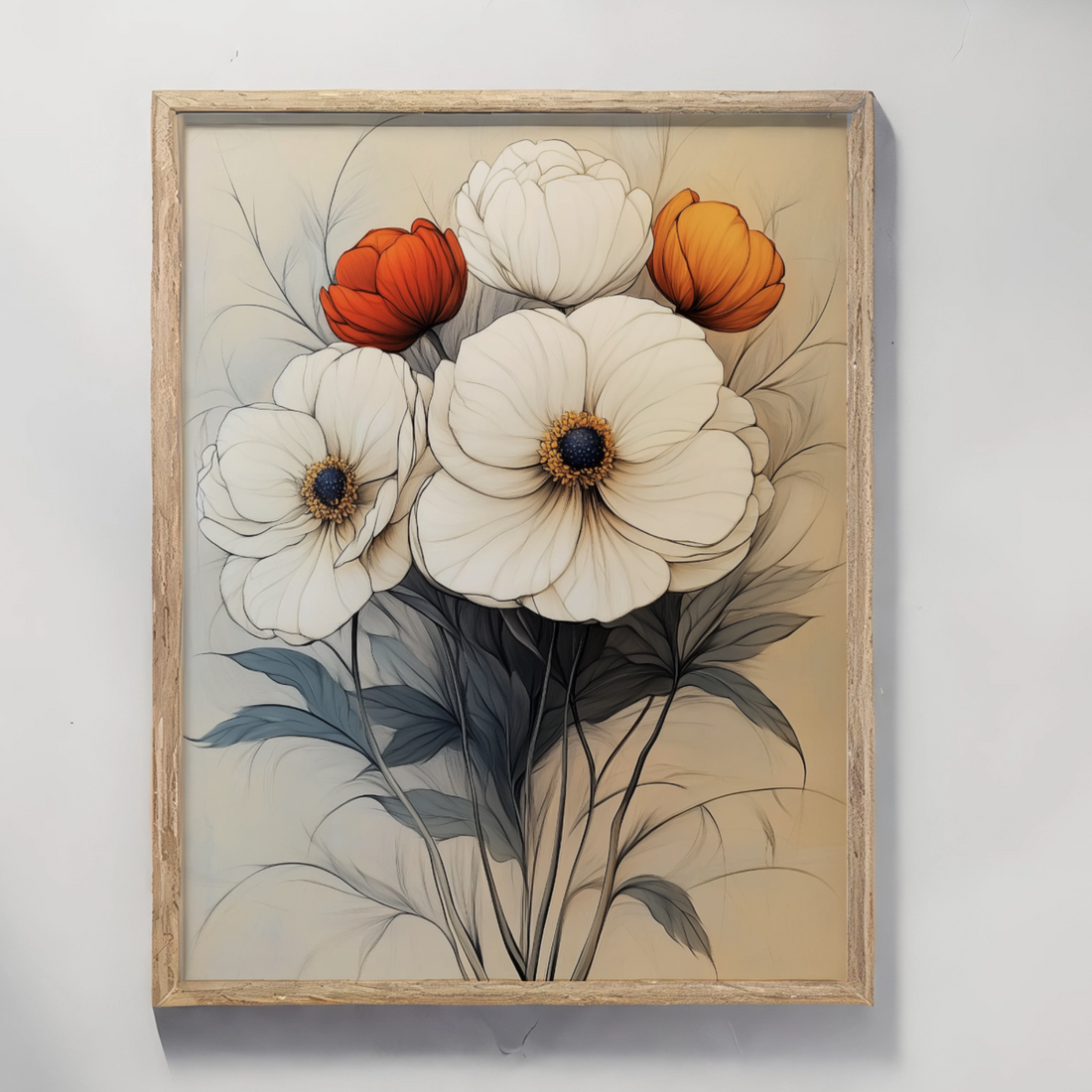Botanical Beauty: Vintage Floral Art for Timeless Home Decor. High Resolution Digital Download 300 DPI