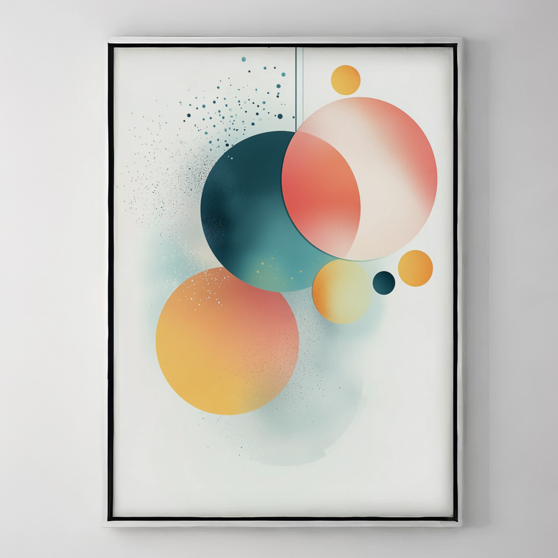 Fusion Artistry: Graphic Wall Decor Illustrating Component Synergy. High Resolution Digital Download 300 DPI