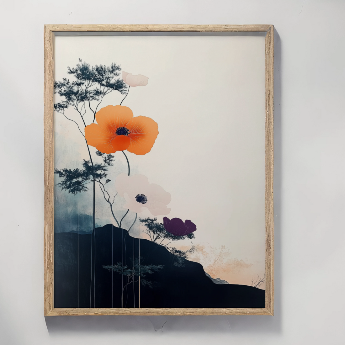 Wild Blooms: Untamed Floral Art Capturing Nature's Raw Beauty. High Resolution Digital Download 300 DPI