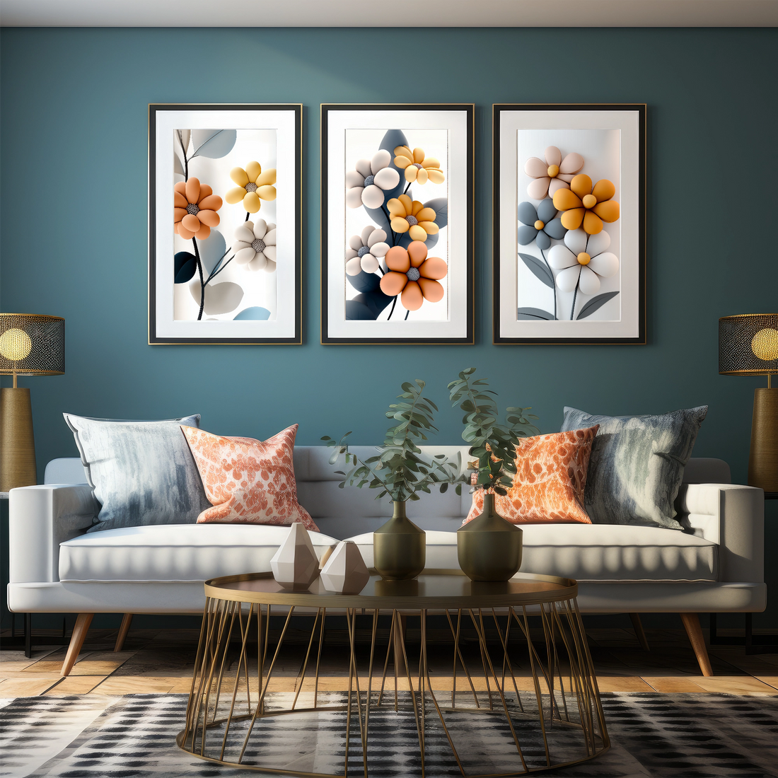 Elegant Botanical Minimalism: Floral and Leaf Prints for Modern Wallpaper. High Resolution Digital Download 300 DPI