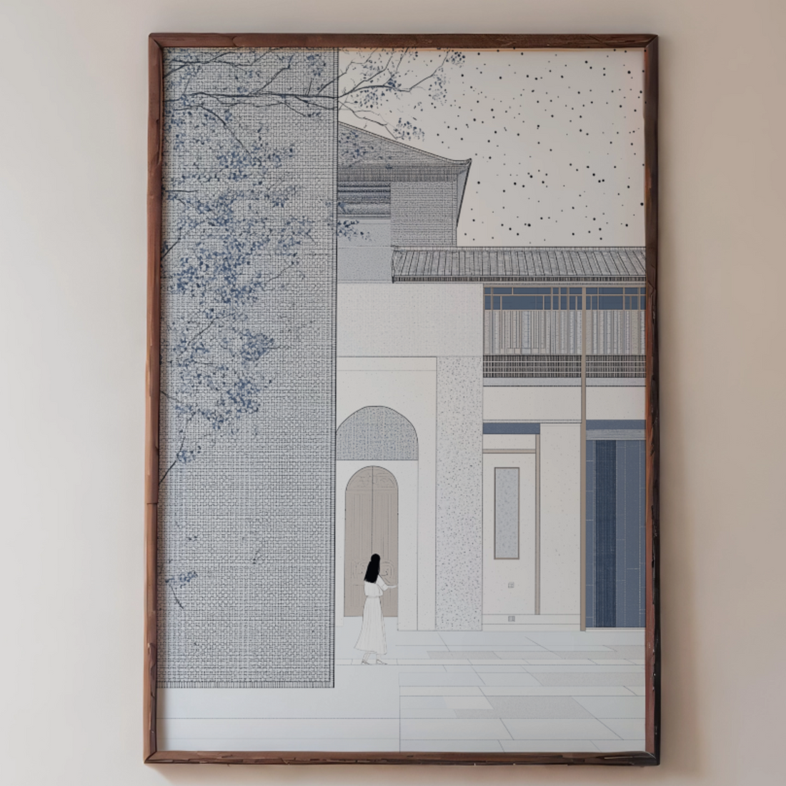 Traditional Japanese Building Wall Art – Timeless Oriental Architecture Decor. High Resolution Digital Download 300 DPI.