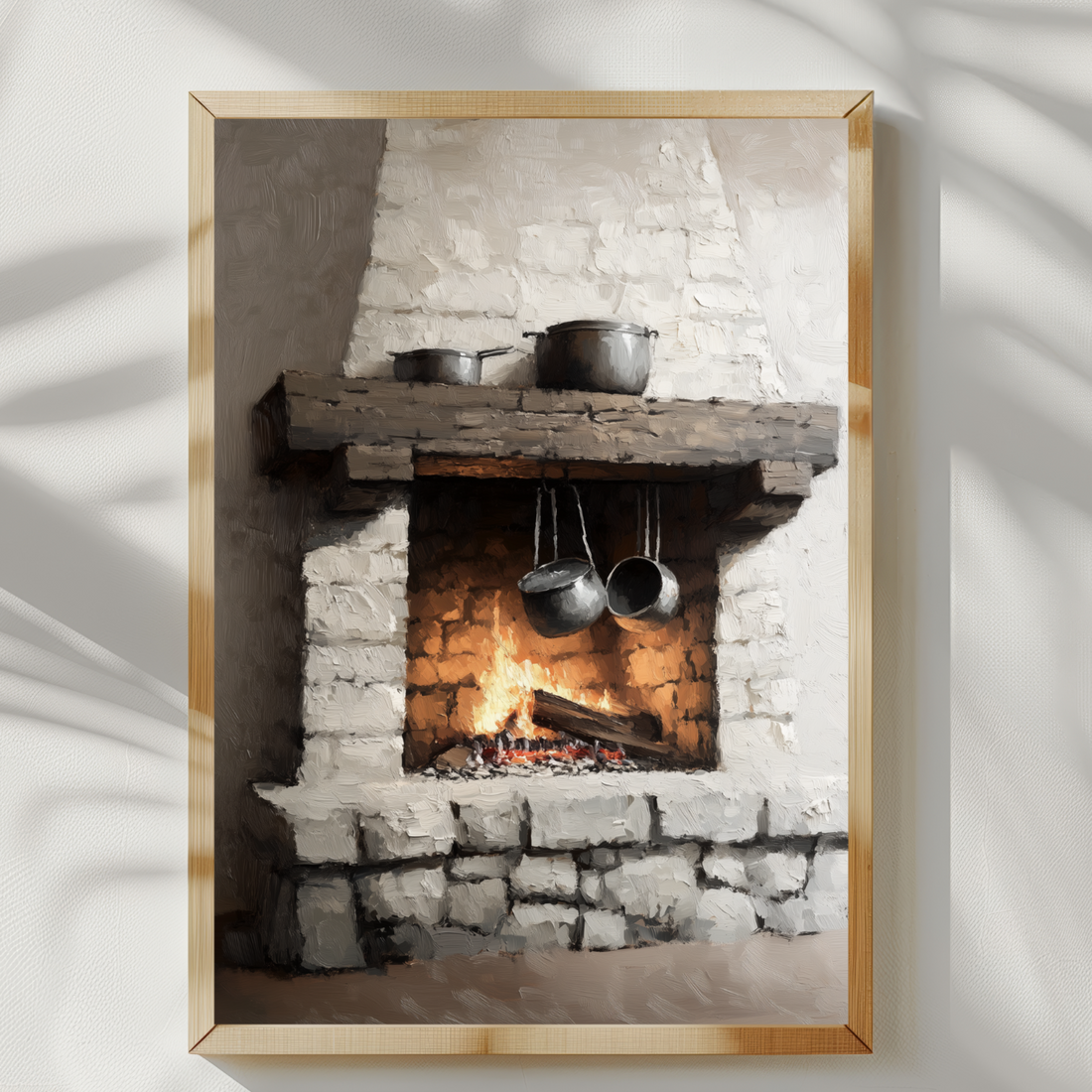 Medieval Stone Fireplace Wall Art Rustic Warm Ancient Cozy Home. High Resolution Digital Download 300 DPI.