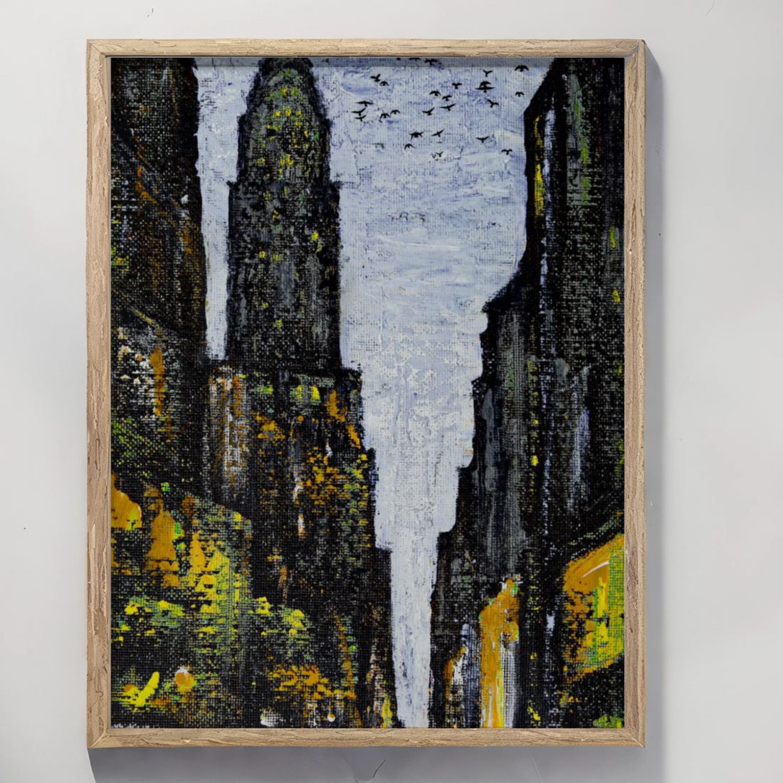 Urban Canyon: Abstract Cityscape Wall Art with Monochromatic Depth. High Resolution Digital Download 300 DPI.