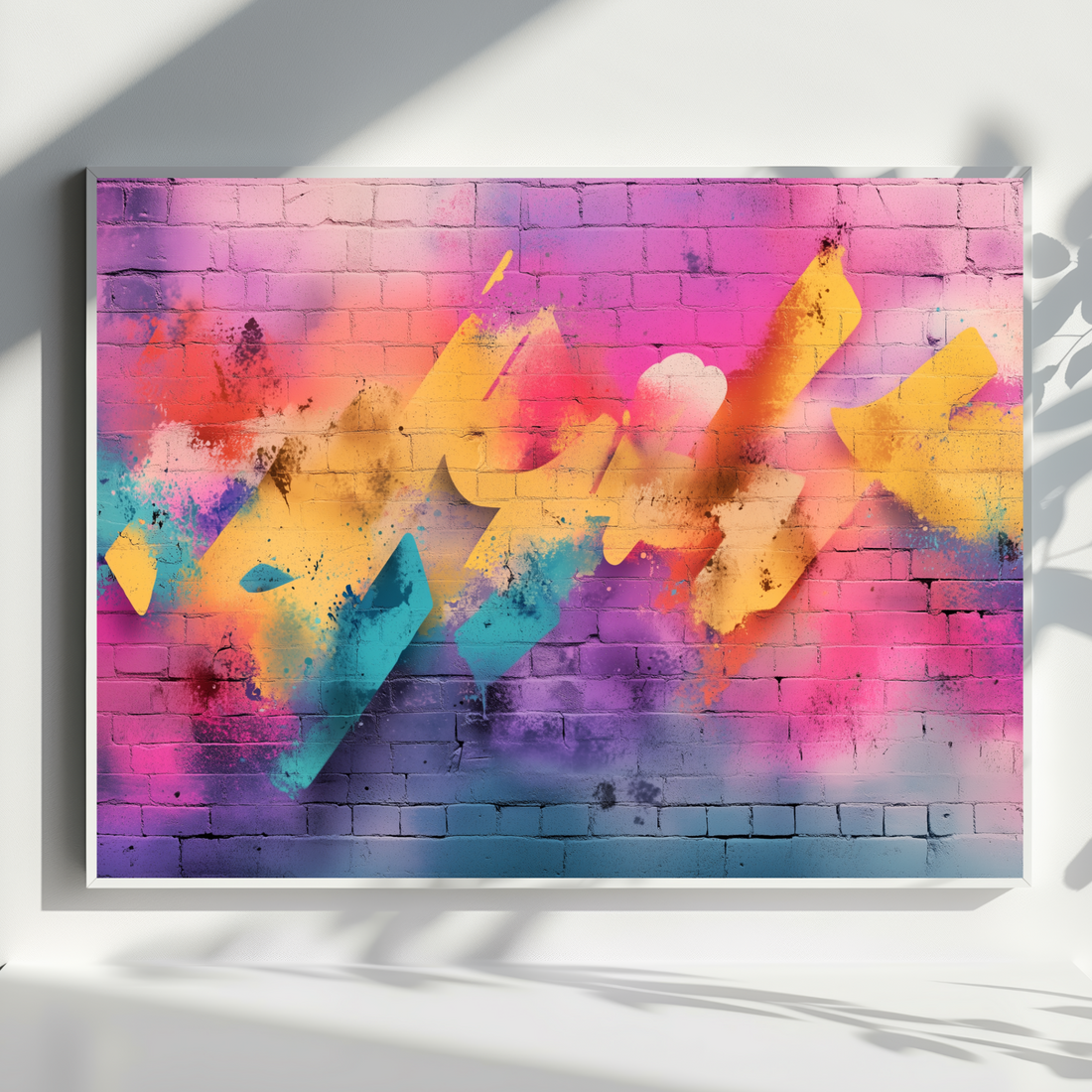 Vibrant Graffiti Wall Art Urban Wildstyle Colorful Brick Street Culture. High Resolution Digital Download 300 DPI.