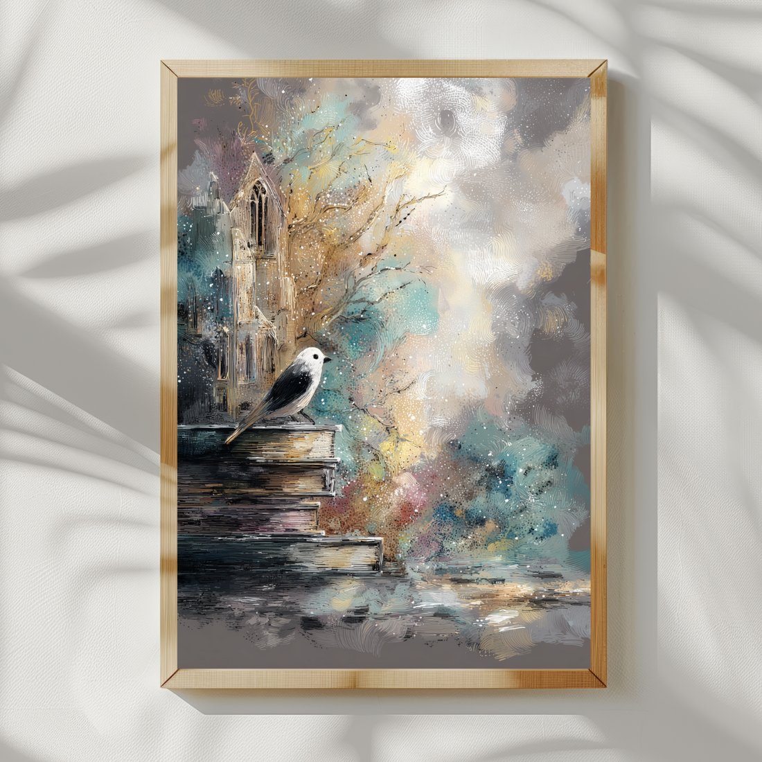 Mystical Fantasy Woodland Wall Art Surreal Abstract Dreamlike Print. High Resolution Digital Download 300 DPI.