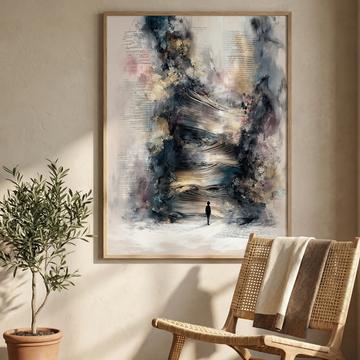 Surreal Enchanted Woods Wall Art Whimsical Abstract Fantasy Print. High Resolution Digital Download 300 DPI.